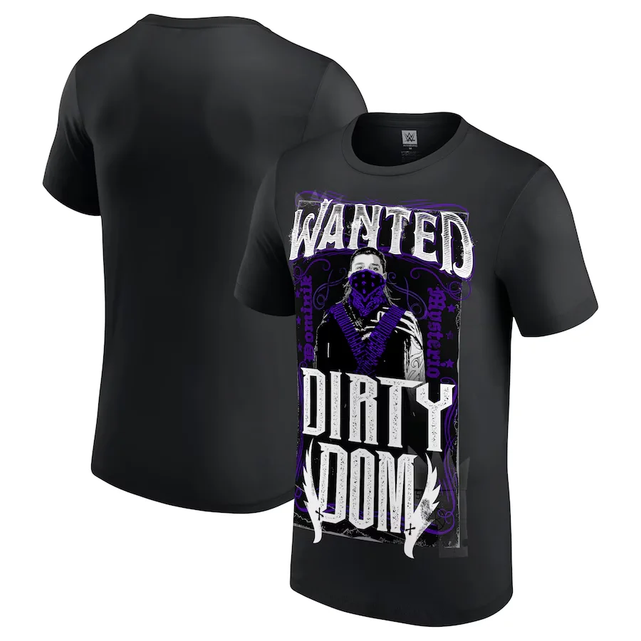 

2025 Summer Latest WWE Y2K Top Black Dominik Mysterio Latino Cheat T-Shirt Cotton Printed Men's Women's Short Sleeve Tee Unisex