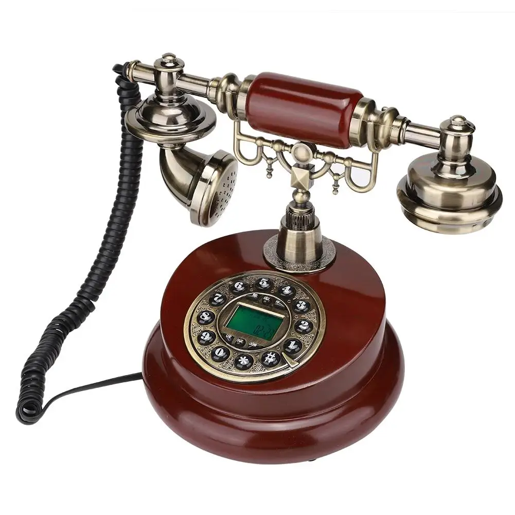 Imagem -03 - Telefone Estilo Retro Europeu Decoração Dial para Escritório e Casa Telefone Clássico ms 6100b