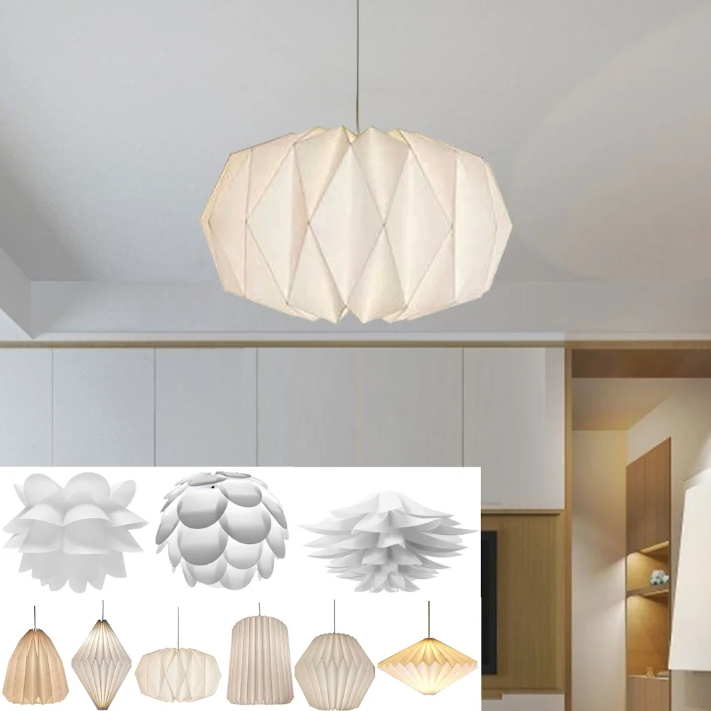 Pantalla de flor de loto, protección de lámpara de estilo nórdico, cubierta de luz decorativa creativa, decoración para el hogar y la sala de estar