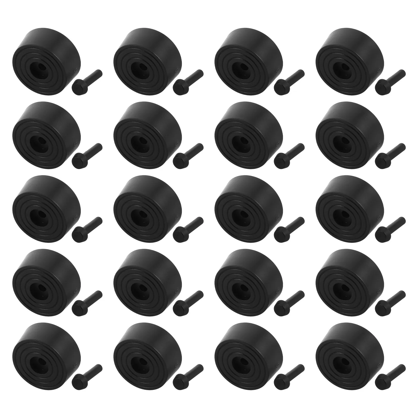 20Pcs Computer Case Feet Pads Anti-Slip Shock Absorbing Desktop Pc Vibration Isolators Non-Skid Chassis Feet Replacement Gaming