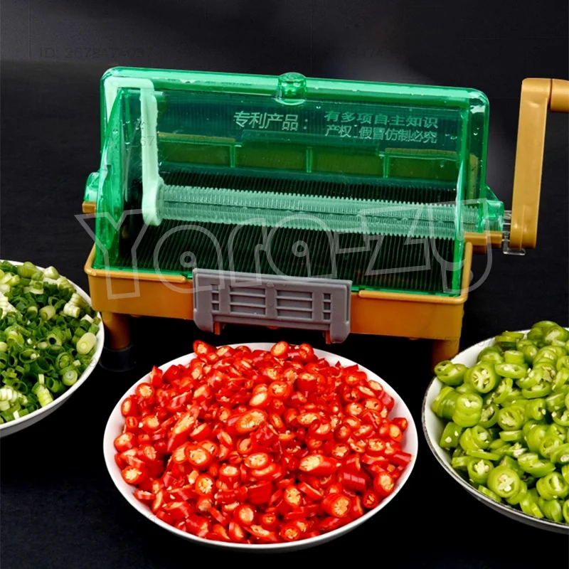 Multifunctional vegetable cutter for commercial use, small vegetable cutter for cutting chili rings and garlic slices for hot po