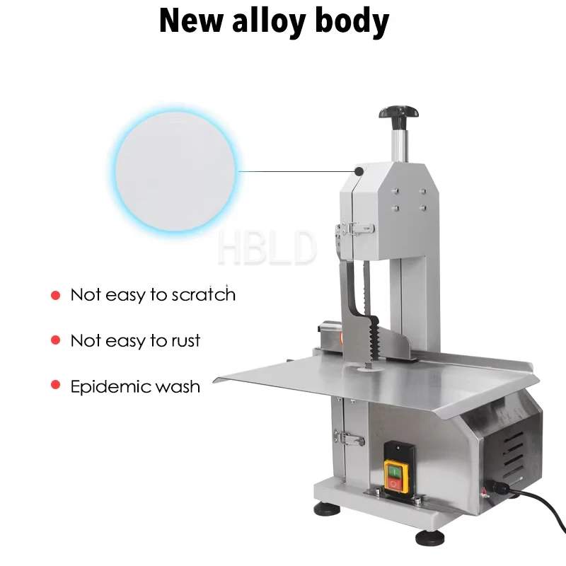Commercial Electric Bone Cutting Machine for Pork Chicken Steak 110V 220V - Kitchen Meat Slicer Equipment