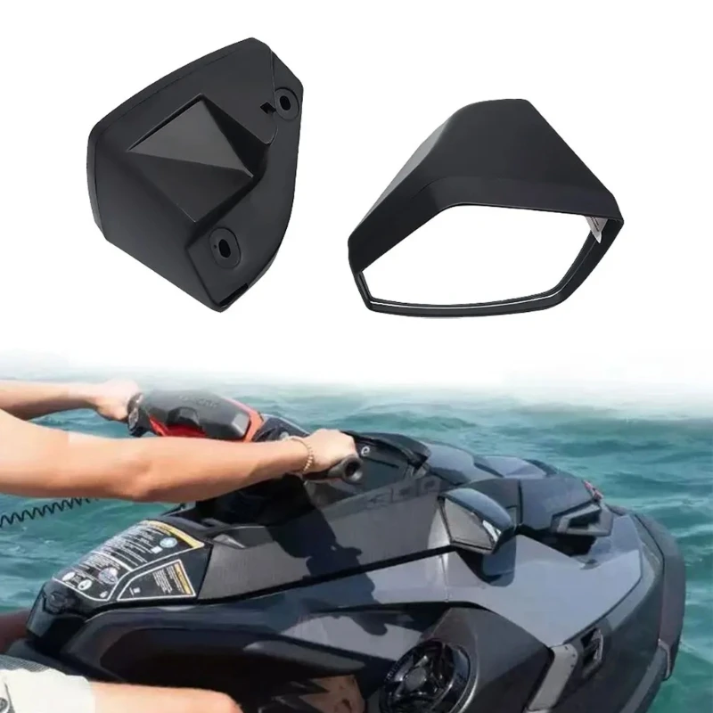 

High Visibility Marine Rearview Mirror with Vibration Reduction 140° Viewing Weatherproof Construction Water Sports H9EE