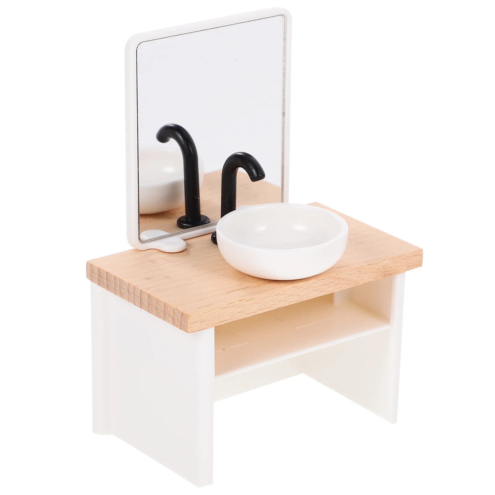 Mini baño casa de muñecas lavabo de baño bañera simulación lavabo cocina suministros de decoración lavado miniaturas juguete niño