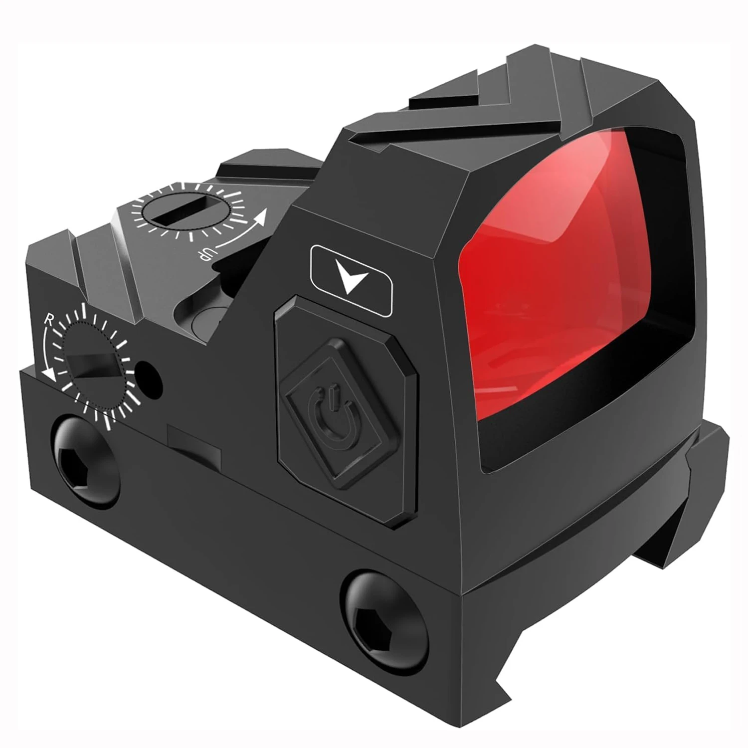 Taktisches Rotpunktvisier 2 MOA Reflexvisier Holografische Optik 20mm Picatinny-Montage IPX6 Wasserdicht Bewegungsempfindlich für die Jagd