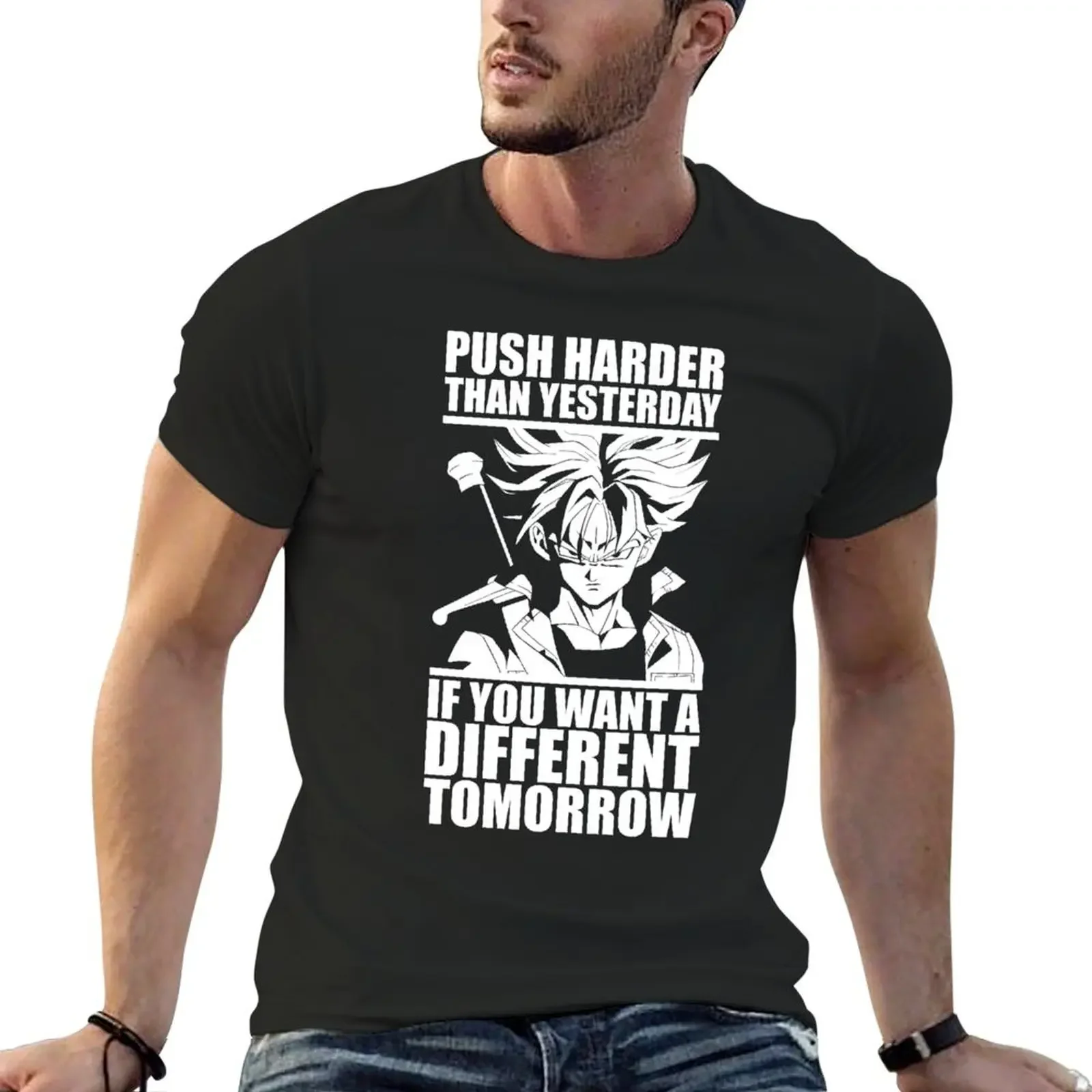 Different Tomorrow - Future Trunks Motivational T-Shirt T-shirts man sweat t shirt men 100℅ cotton