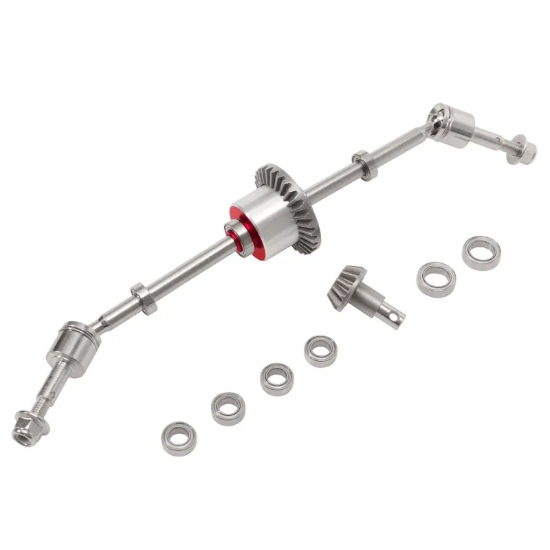 

ABWE-For 1/12 MN MN128 MN86 G500 RC Car Spare Parts Upgrade Steel Gear Front Rear Bridge Axle Shafts Gear Kit