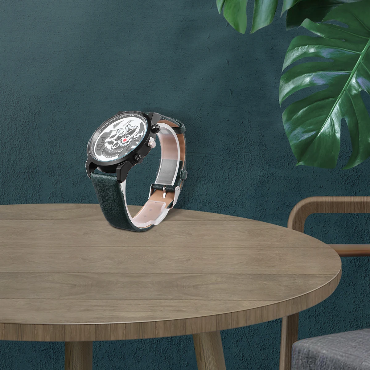 ساعة بنمط جير بحزام متين للجنسين، ساعة يد كاجوال للاستخدام اليومي، ساعة يد كوارتز هدية مثالية