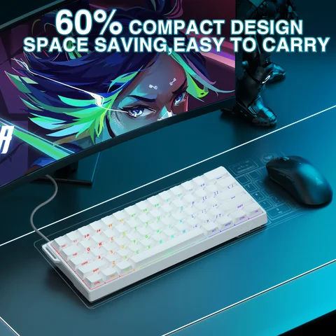 Проводная механическая клавиатура AULA WIN60 60%