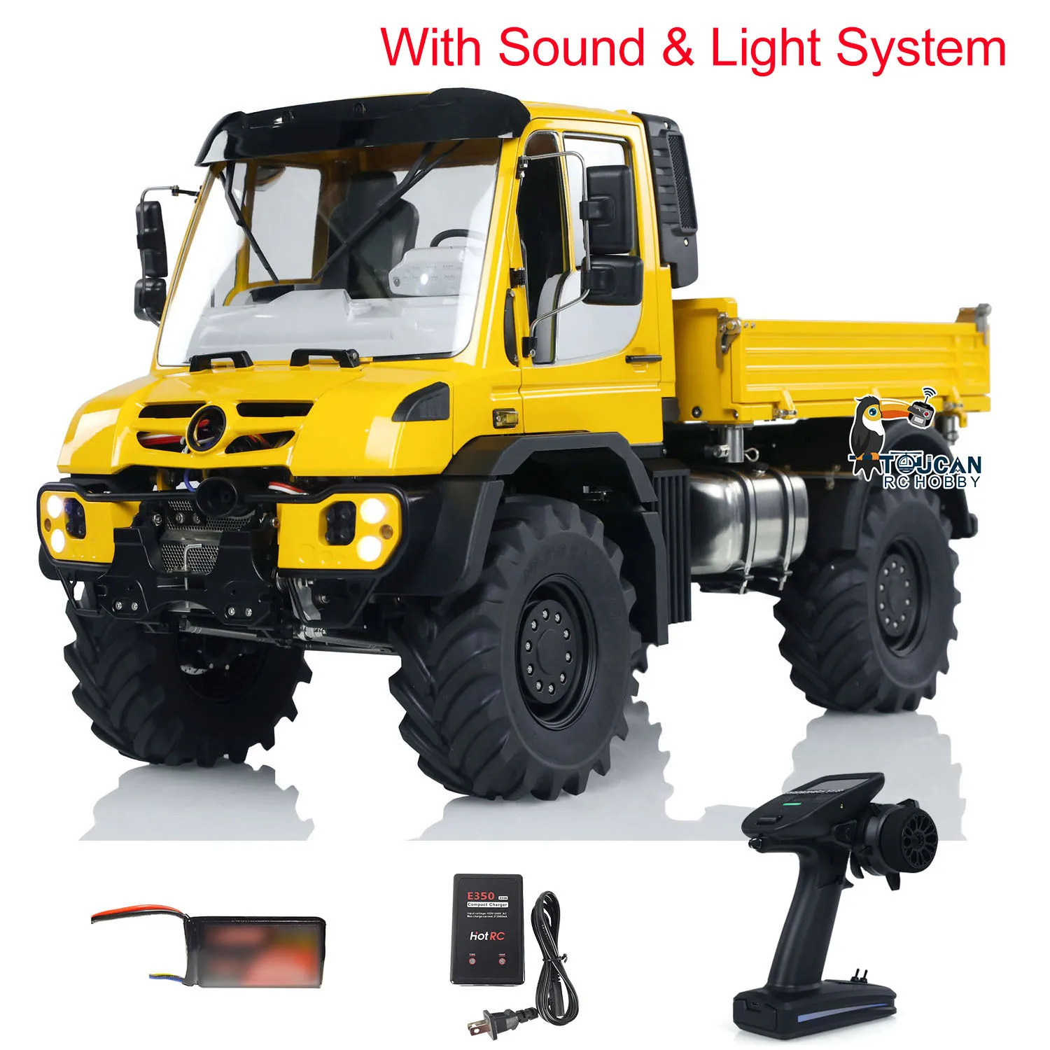 Rtr U535 1/14 Rc Rock Crawler Klimmen Auto Model Afstandsbediening 4X4 Off-Road Voertuigen Geschilderd Auto Speelgoed 3-Speed Geluidslicht Set