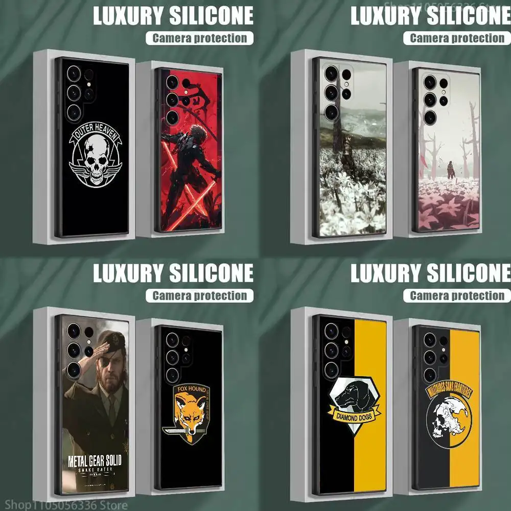 

M-Metal-G-Gear Phone Case For Samsung S25,S24,S23,S22,S21,S20,S10,Ultra,Plus,Lite,FE,Soft Silicone Black Cover