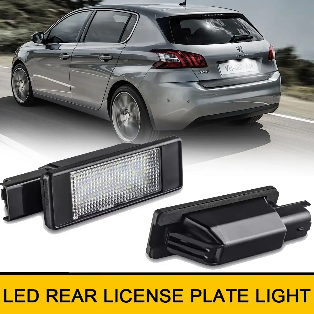 2Pcs Canbus Led Lic… - image
