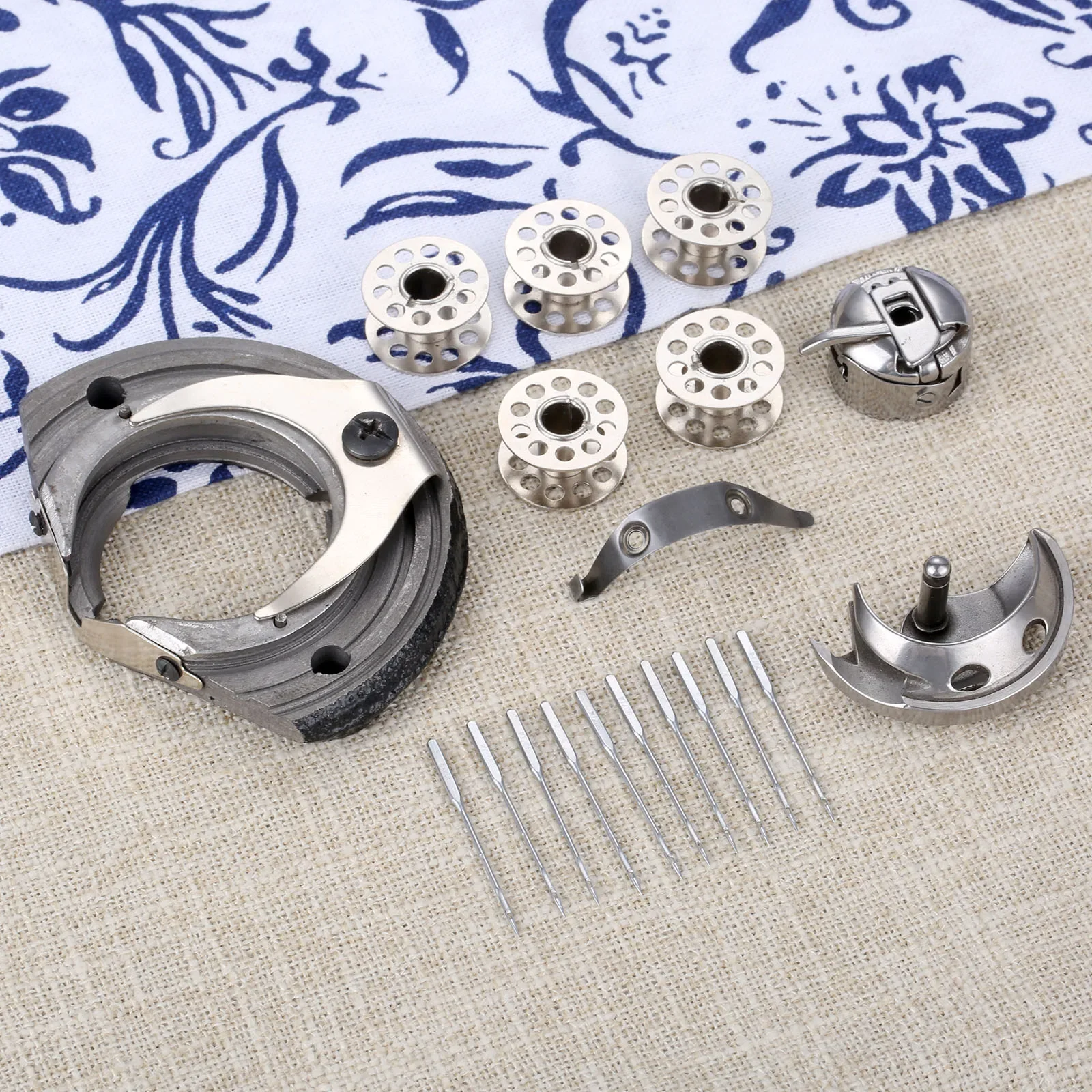 1set Sewing Machine Parts for Old Household Sewing-Machine Anti-Skip Stitch Spare Part Set 6 pcs Accessories Bobbin Shuttle Bed