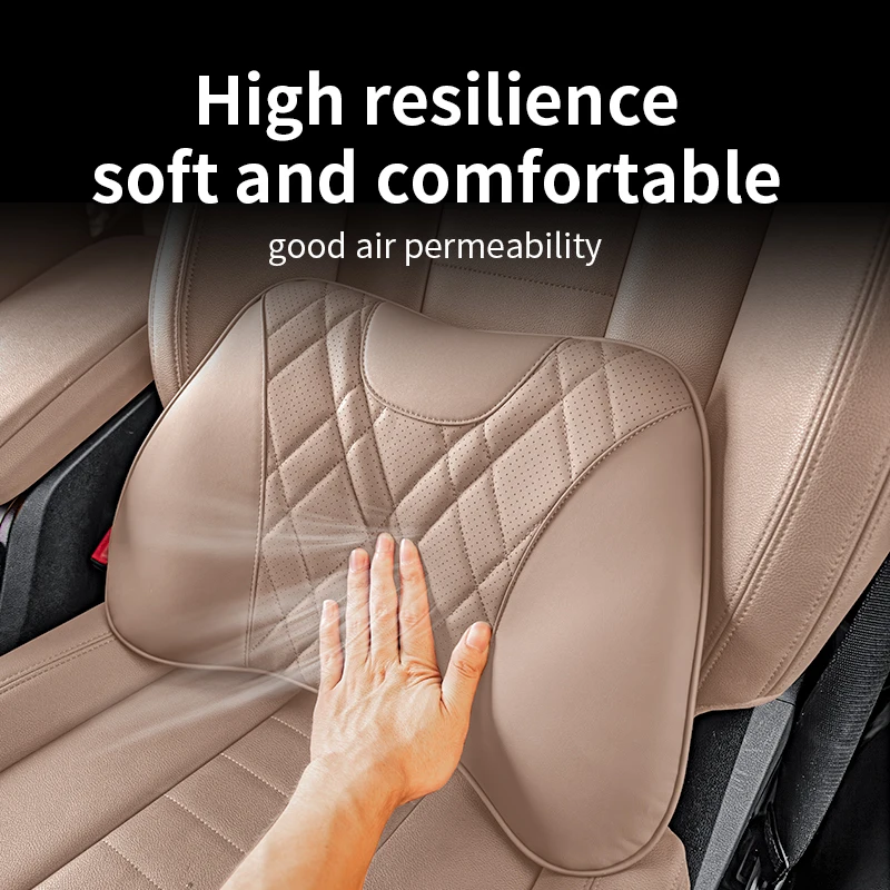 For Skoda Octavia Fabia Rapid Rapid Spaceback Superb Kodiaq Karoq Kamiq Car Waist Cushion Seat Lumbar Support Backrest Cushion