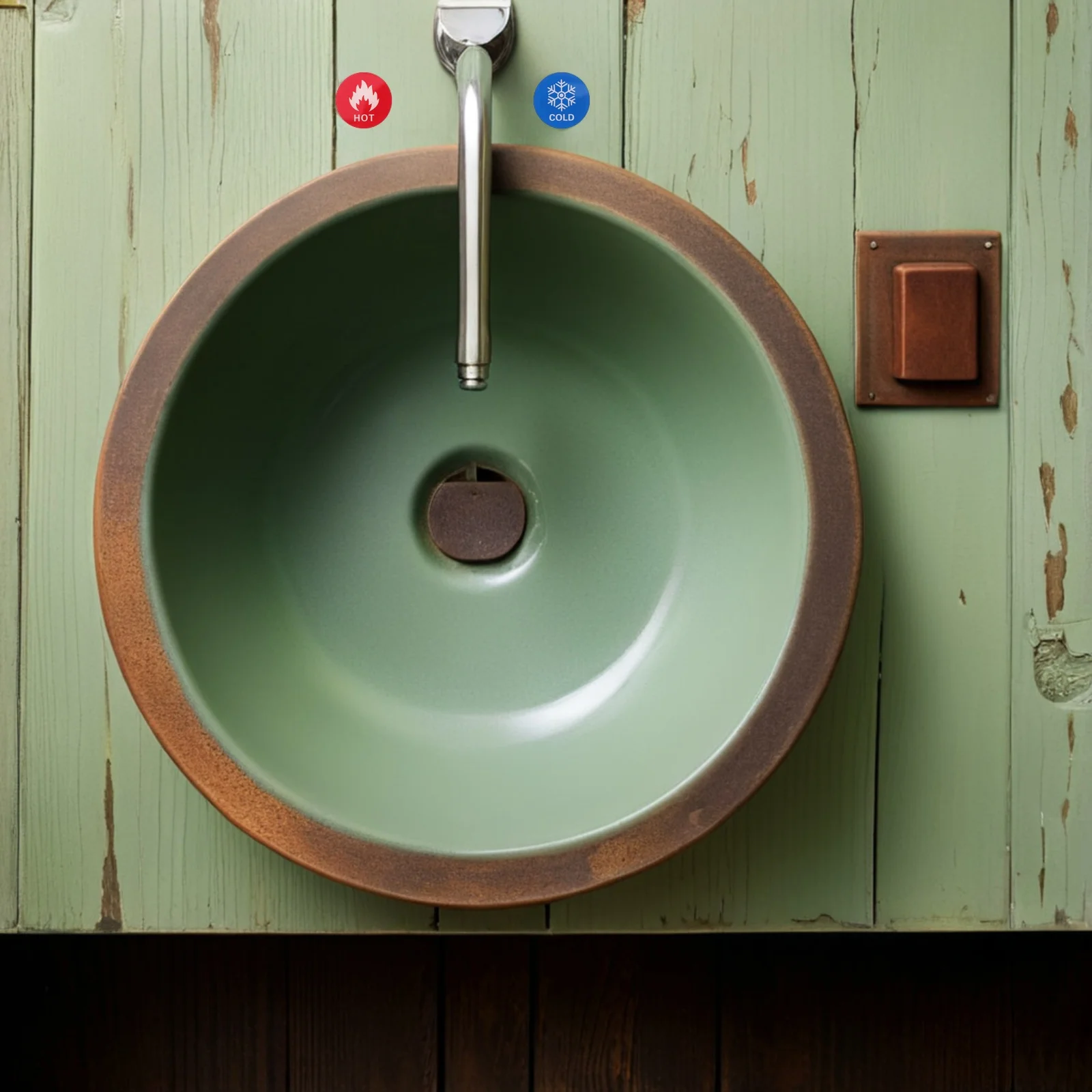 

15 Pairs Bathroom Hot Cold Water Stickers Self Adhesive Acrylic Faucet Labels High Visibility For Hotels Public Washrooms Home