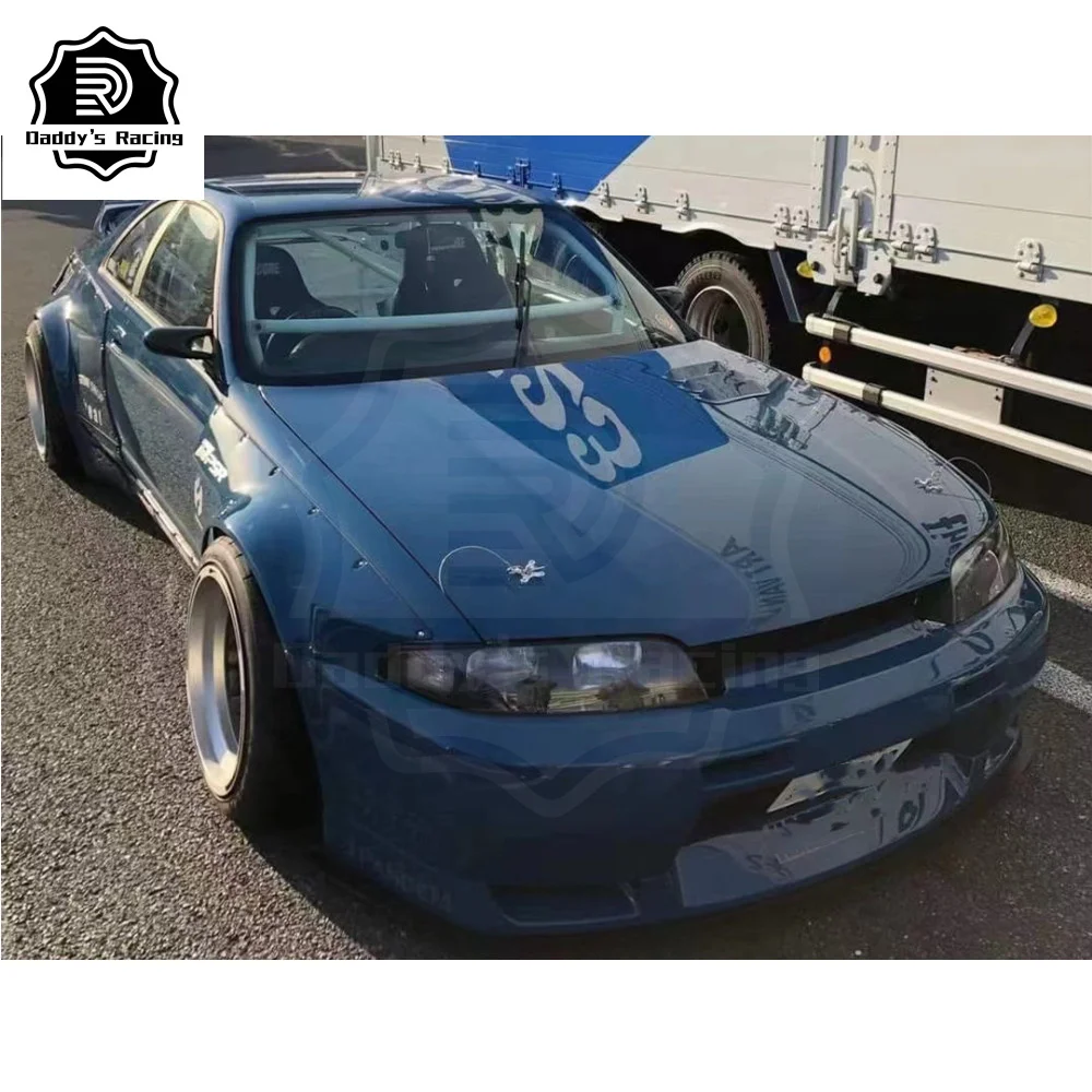 Fiber Glass Body Kit Fit For R33 GTR Skyline 1995-1998 RKT BNY Style Body Set High Quality