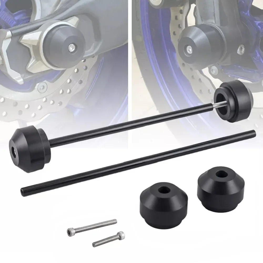 Motorcycle Front Rear Axle Wheel Fork Crash Slider Protector Stand Caps For Yamaha FZ07 MT07 FZ09 MT09/SP XSR700 Tracer 700/GT