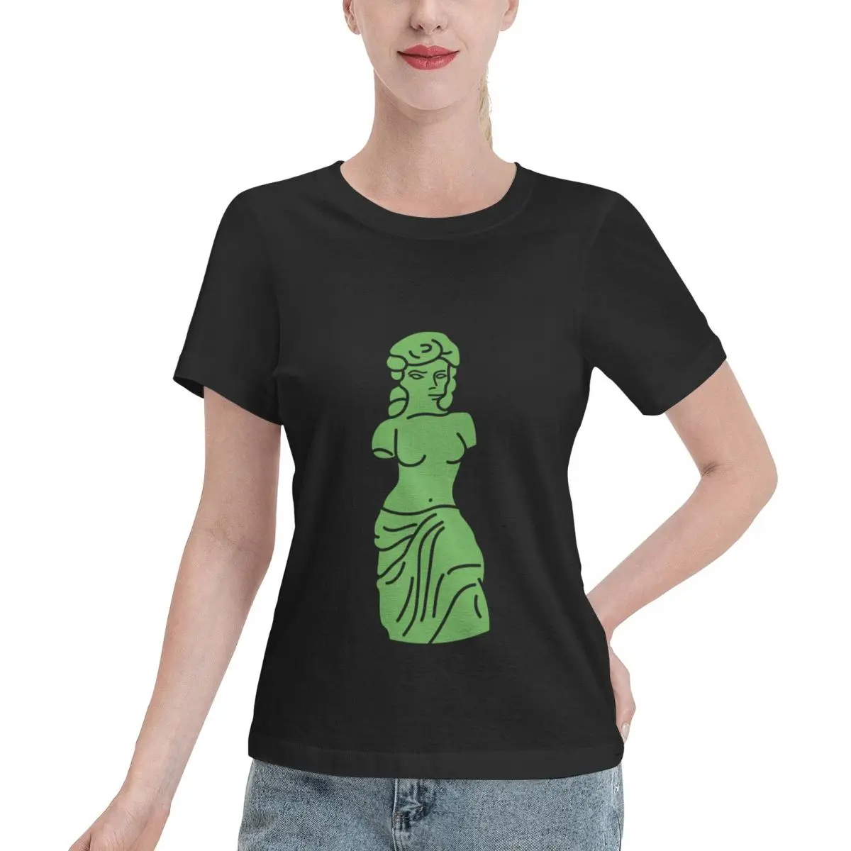 Must Have Venus De Milo Women's T-shirt Relaxed Style Sport Casual Top
