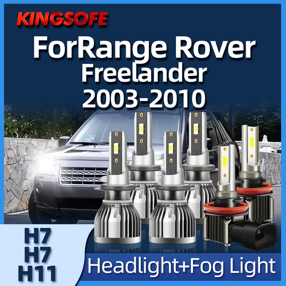 

KINGSOFE H7 Led H11 Headlight Bulb 6000K Super White 110W For Range Rover Freelander 2003 2004 2005 2006 2007 2008 2009 2010