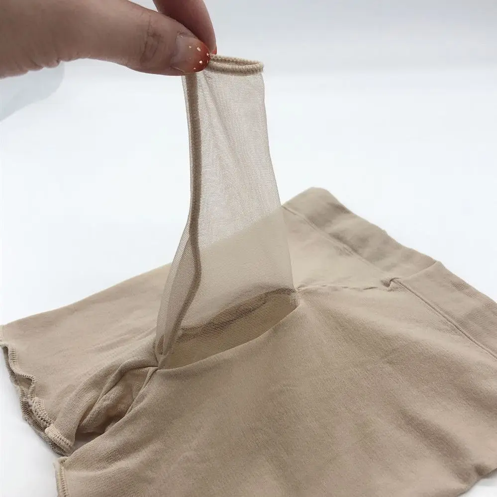 Men's Silk Stockings Panties Elephant Trunk Boxers Plus Sexy Pantyhose Hosiery Penis Hole Shorts Socks Dance Wear Novelty Exotic