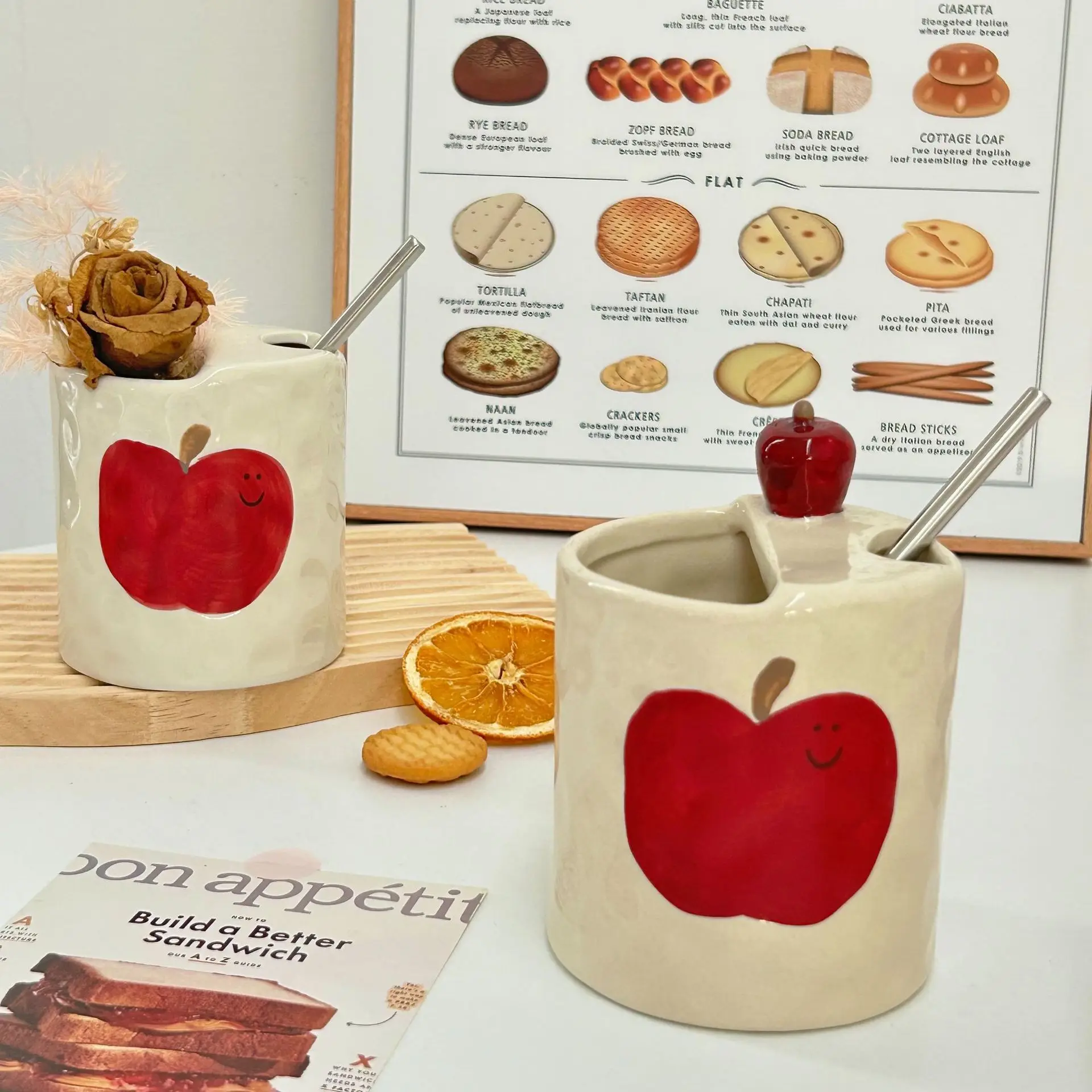 400ML/High Value Ceramic Coffee Cup Drinking Cup Creative Light Luxury High Sense Office Dormitory Breakfast Cup Milk