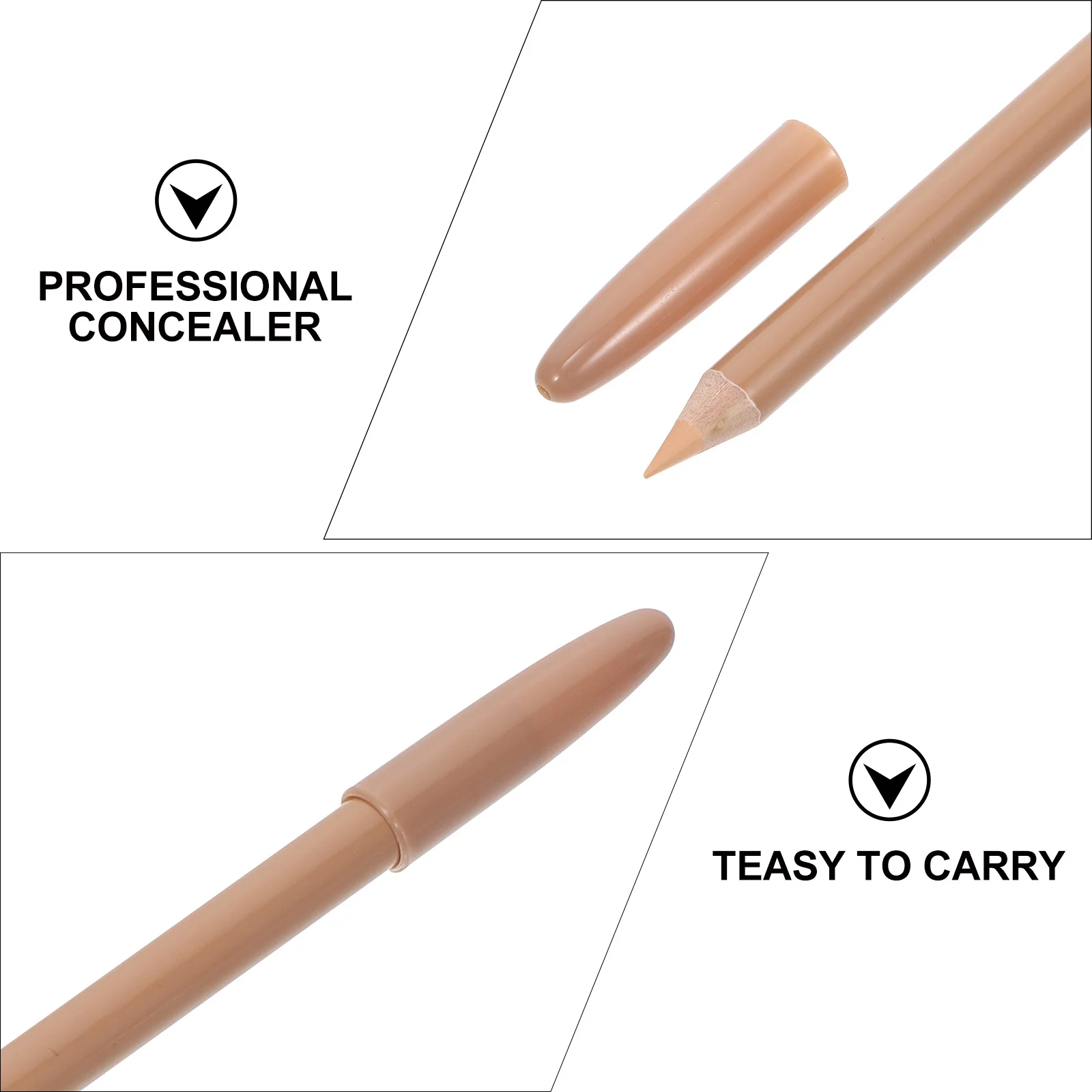 

4Pcs Makeup Concealer Pen Tattoos Accessaries Highlighter Grade Full Coverage Blemish Corrector Long Wear