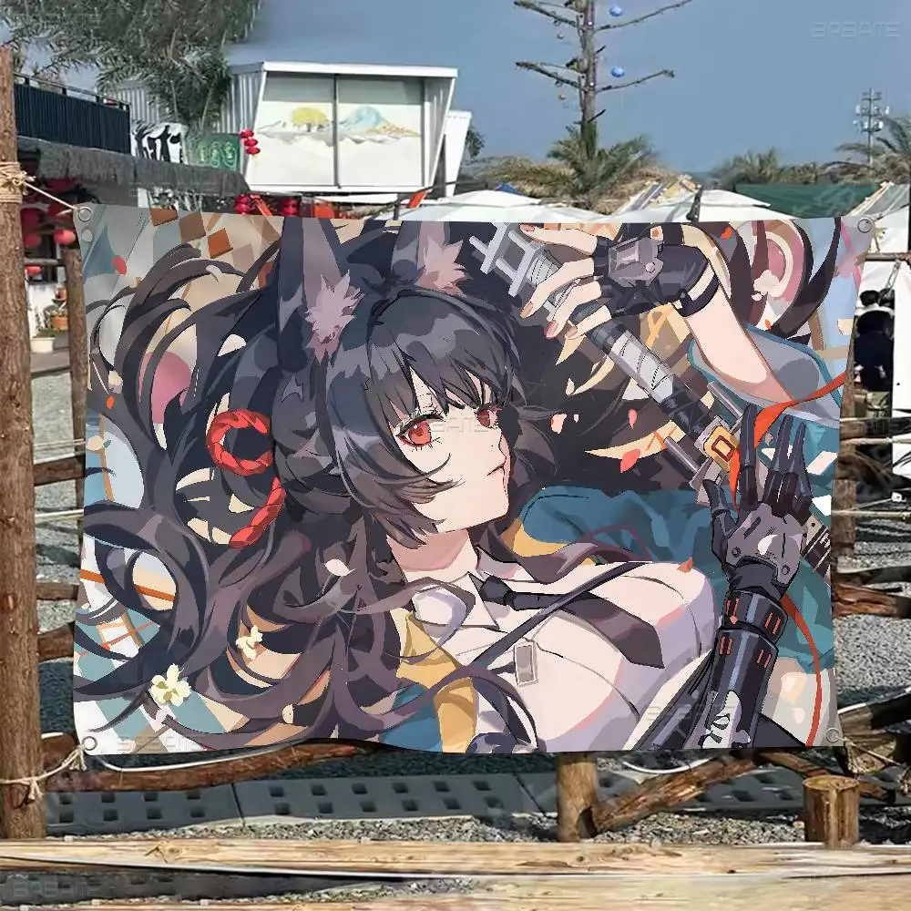 Zenless Zone Zero Hoshimi Miyabi Advanced Printing Commercial Advertising Flag Company Party Banner