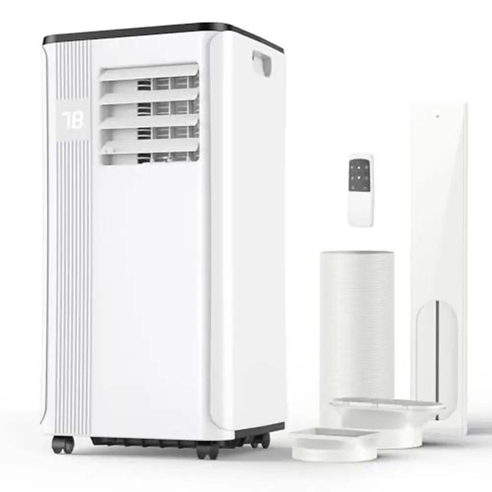 2024 Upgraded 10000 BTU Portable Air Conditioner 3-in-1 AC Unit rooms up to 450 Sq. Ft with 24H Timer Smart Sleep Feature