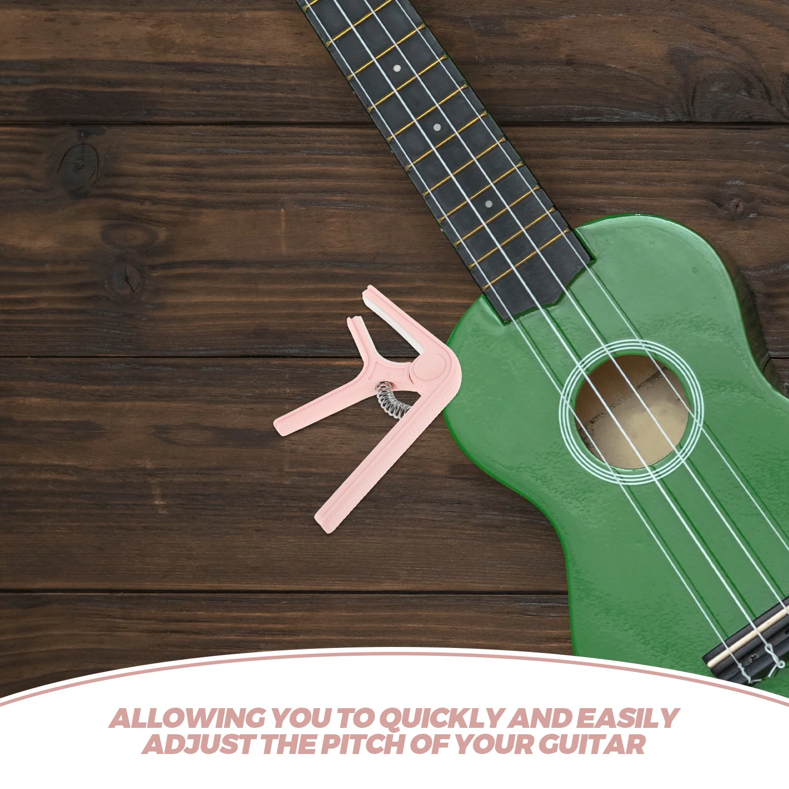 كابو جيتار للقيثارة الكهربائية الصوتية بمشبك عالمي مع جيتار كابو بلاستيكي مضاد للانزلاق من السيليكون