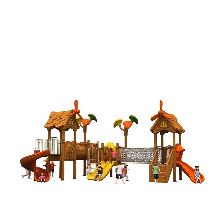 Park Toys Plastic Slides Kids Amusement Park Facilities Playground Outdoor Equipment for Children