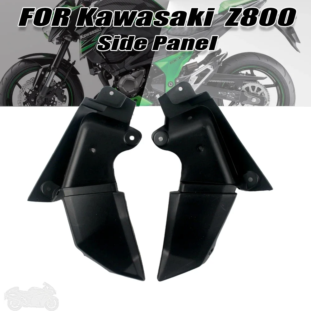 Fit For Kawasaki Z800 2013 - 2021 Motorcycle Left Right Side Fairing Inner Cowl Panel black Part Z 800 2013 - 2018  2014 2015 image 2