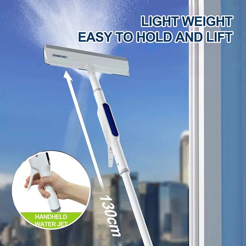 Water Jet Window Cleaner Window Wiper with 80 ml Water Tank 50\