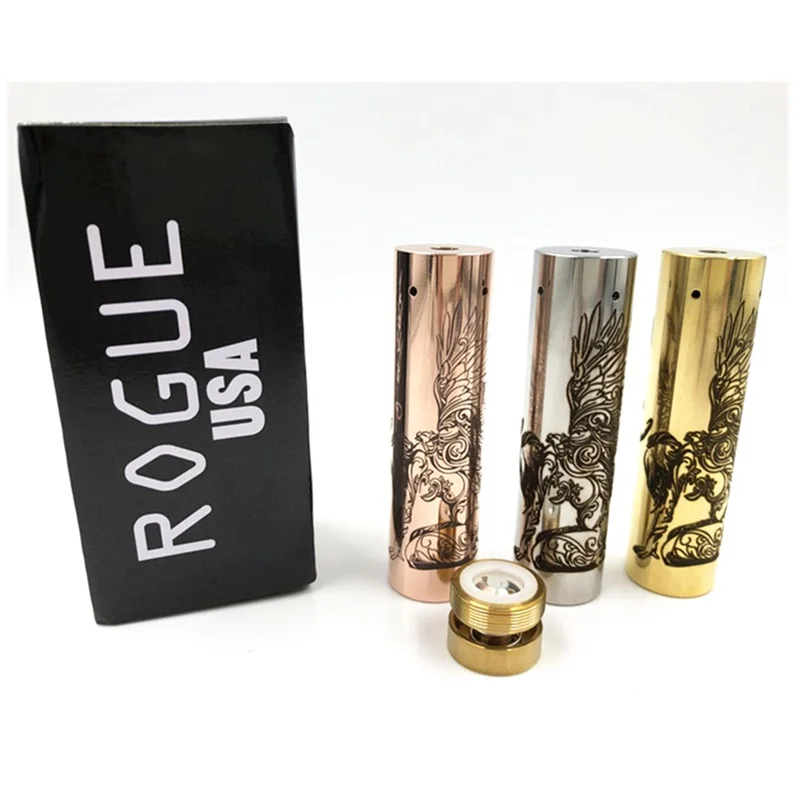 Rogue Mech Mod E Sigaret Mechanische Mod Beste Vape Mod Korte Rogue Mod Gesneden 18650 Batterij 25 Diameter Vape Pen