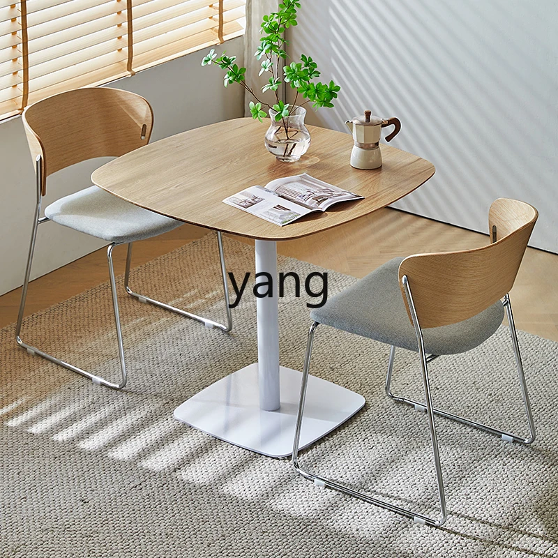 

YHM solid wood grain negotiation chair combination meeting reception table