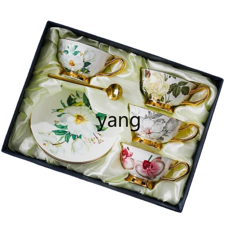 

tgf High-Value Coffee Cup High-End Exquisite Ceramic English Afternoon Tea Set Gift Box