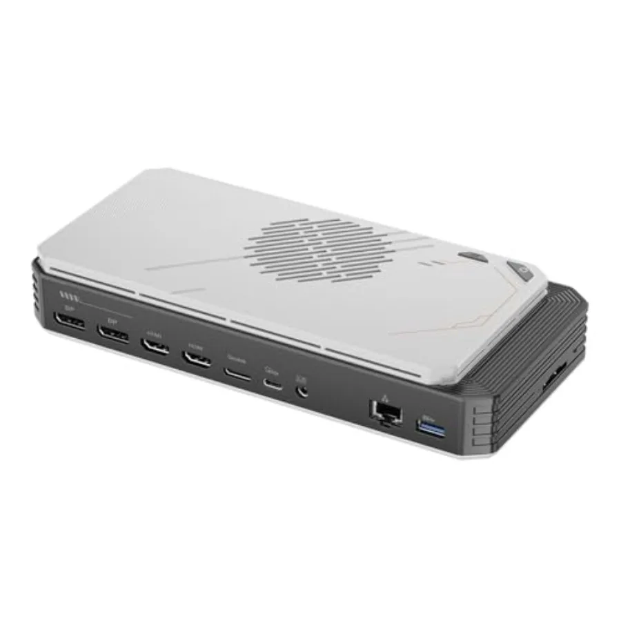 

eGPU Dock for gaming laptops and mini PCs: AMD Radeon RX 7600M XT, 8GB GDDR6, Oculink + Thunderbolt 3, black, plug-and-play per