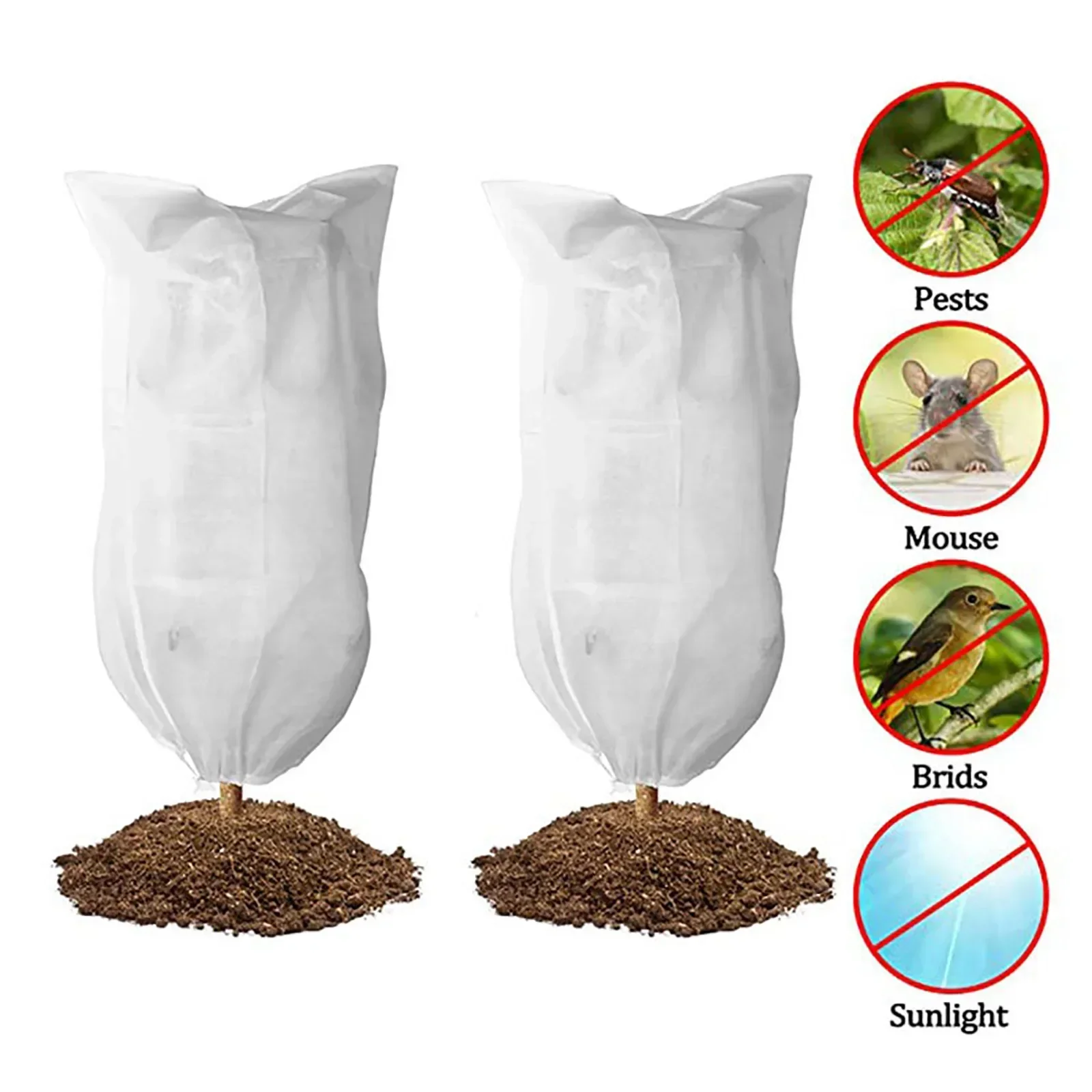 Plant Frost-protection Covers, Non-woven, Environment-friendly, Easy-to-use, Protect Plants from Cold, Pests & Sunlight