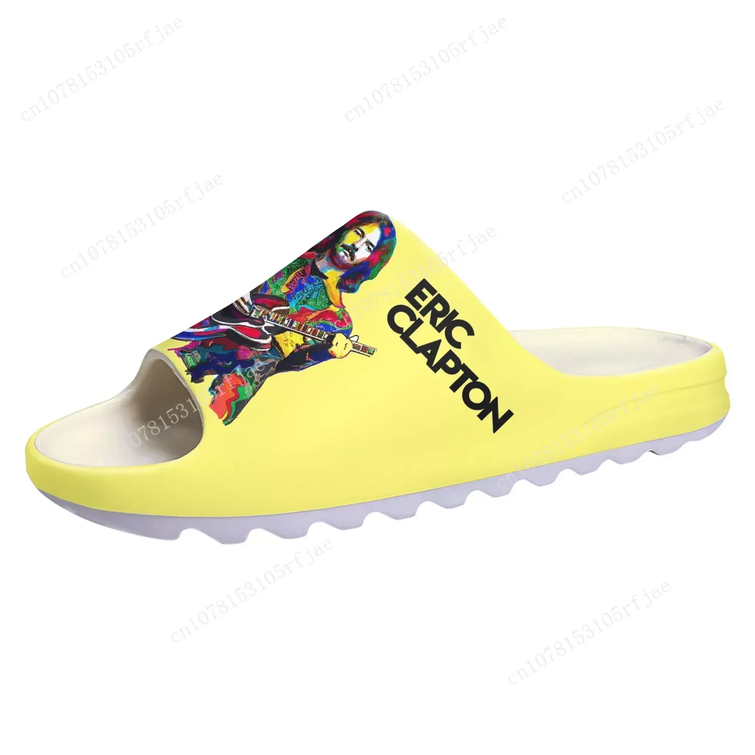 Eric Clapton Rock Guitar Soft Sole Sllipers Home Clogs Water Shoes Mens Womens Teenager Bathroom Beach Customize on Shit Sandals