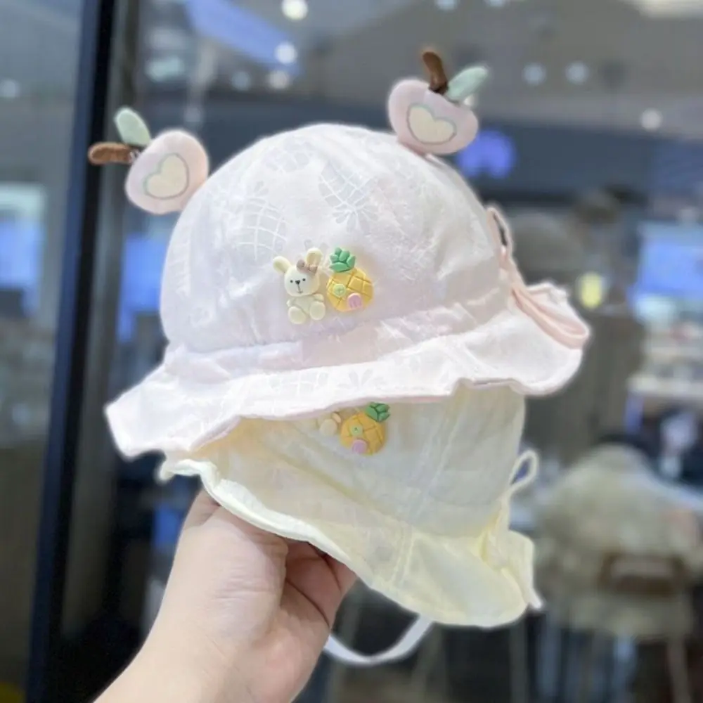 

New Cartoon Baby Hat Lightweight Sunscreen Kids Fisherman Hat Unisex Breathable Sun Hat for Infants 2-16 Months
