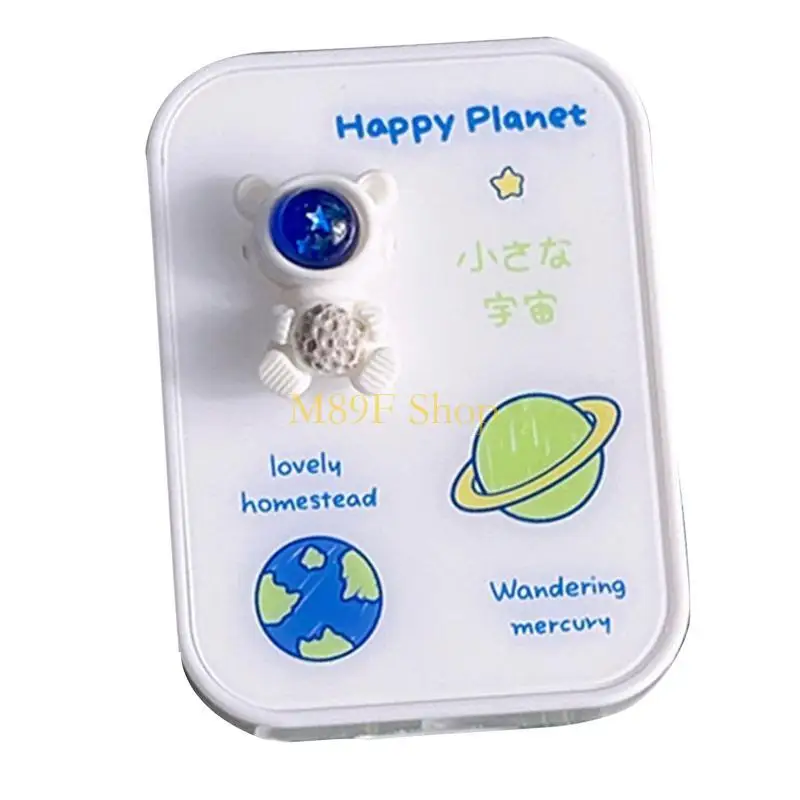 M89F Astronaut Contact Lens for Case Travel Portable Holder Storage Containe