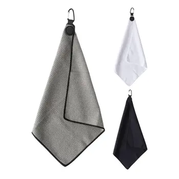 แม่เหล็กไมโครไฟเบอร์ผ้าเช็ดตัวกอล์ฟแห้งเร็วดูดซับน้ําวาฟเฟิลกอล์ฟคลับลูกทําความสะอาดผ้าล้างทําความสะอาดผ้าขนหนู