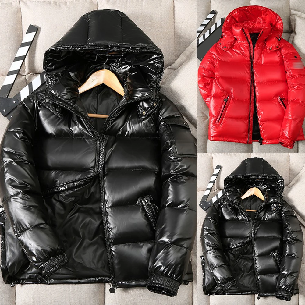 เสื้อแจ็คเก็ตพัฟเฟอร์สำหรับผู้หญิงพร้อมฮู้ด คอตั้ง แขนยาว มีซิปด้านหน้า เหมาะสำหรับใส่ลำลองและใส่ทำงาน