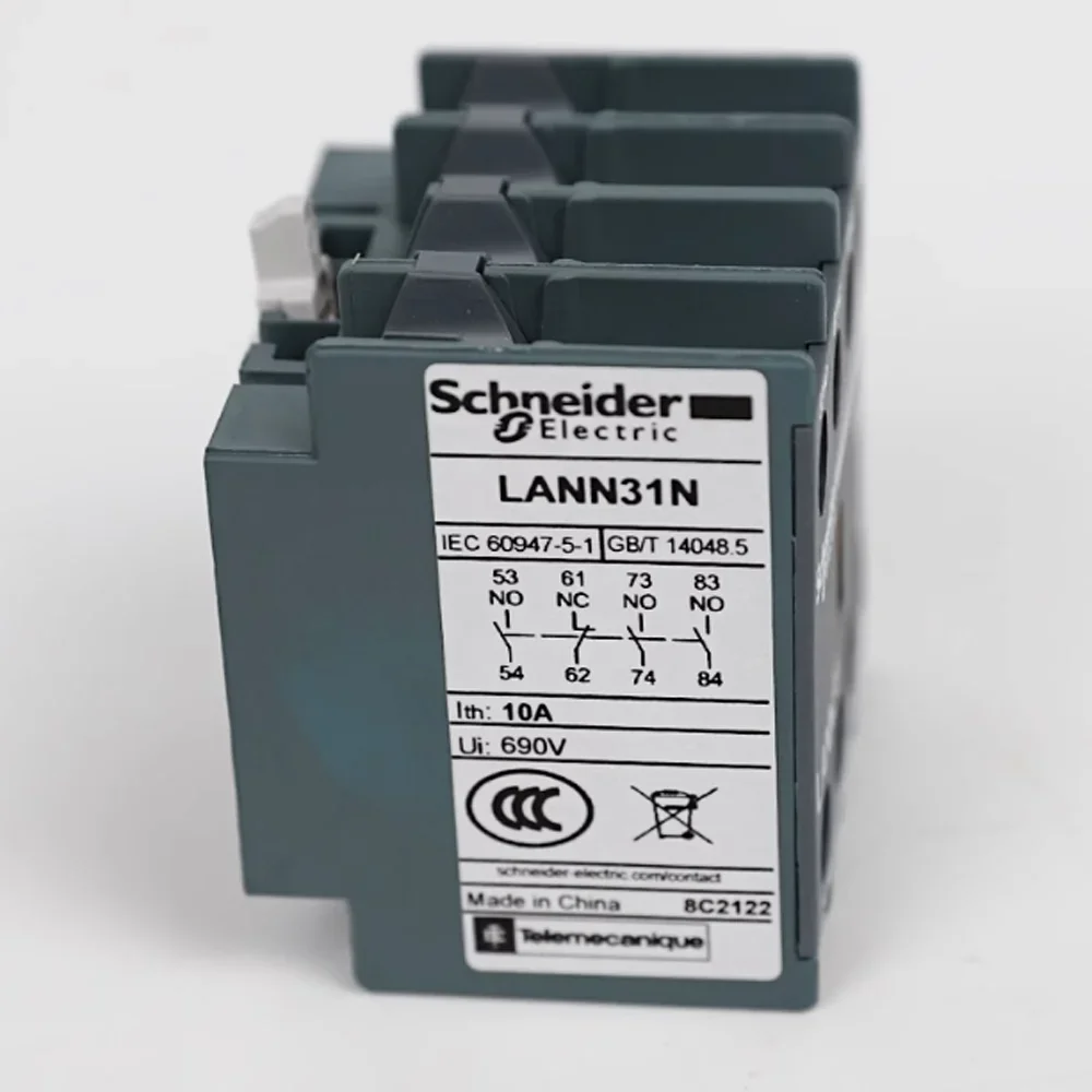 Schneider Contacts Store Auxiliary Contact Block LAEN31N LANN31N Accessory 3NO 1NC For LC1E LC1N Contactor On Din Rail