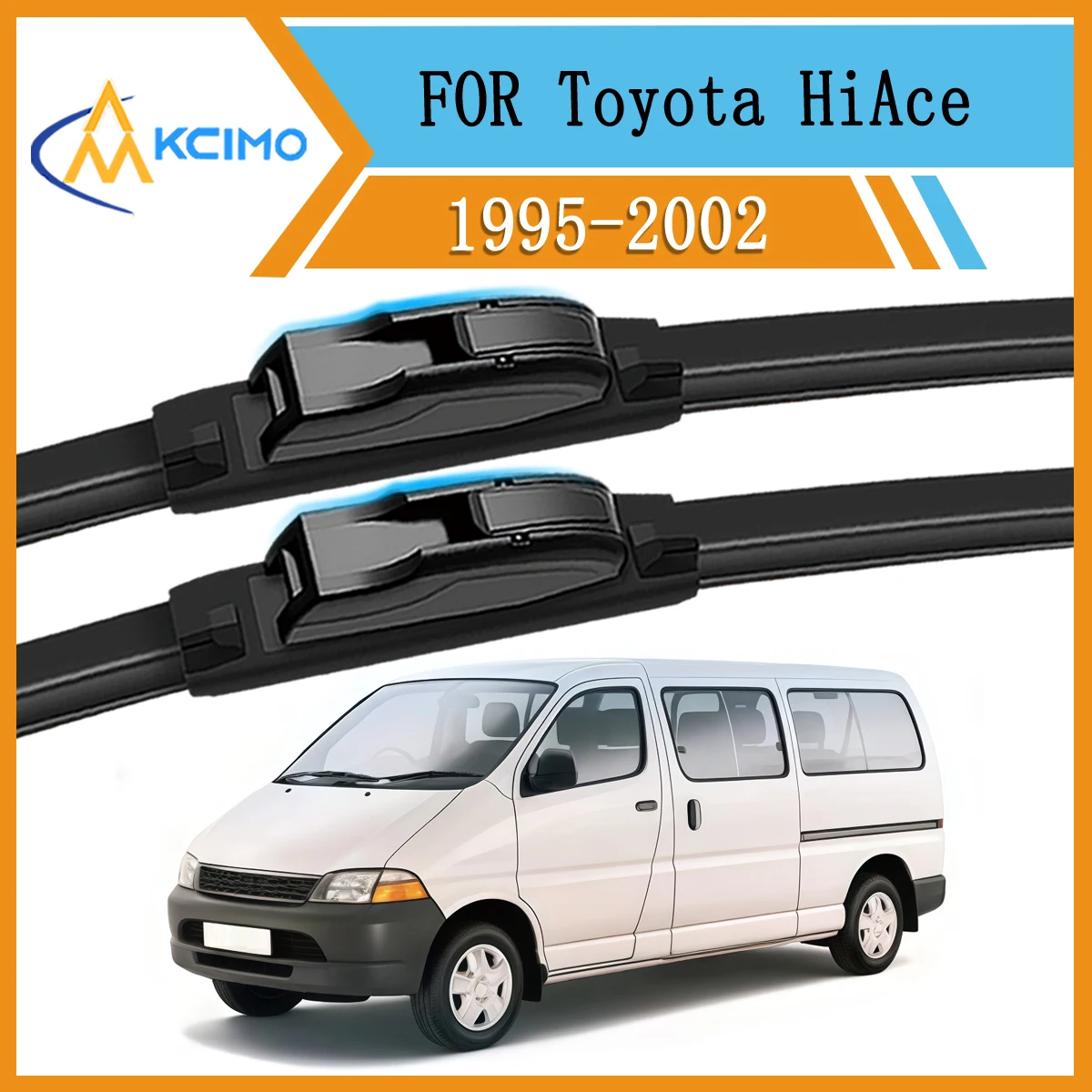 

Полная передняя пара щеток стеклоочистителя для Toyota HiAce XH10/XH20 1995-2002, всепогодная, без полос, тихая работа, точное OE Fit