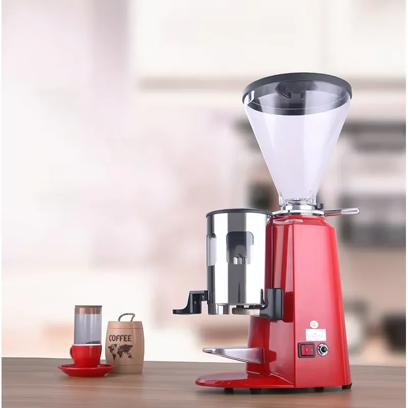 Professional Electric Coffee Grinder Stainless Steel Burr Mill for Espresso Beans Commercial Grade Heavy Duty Kitchen