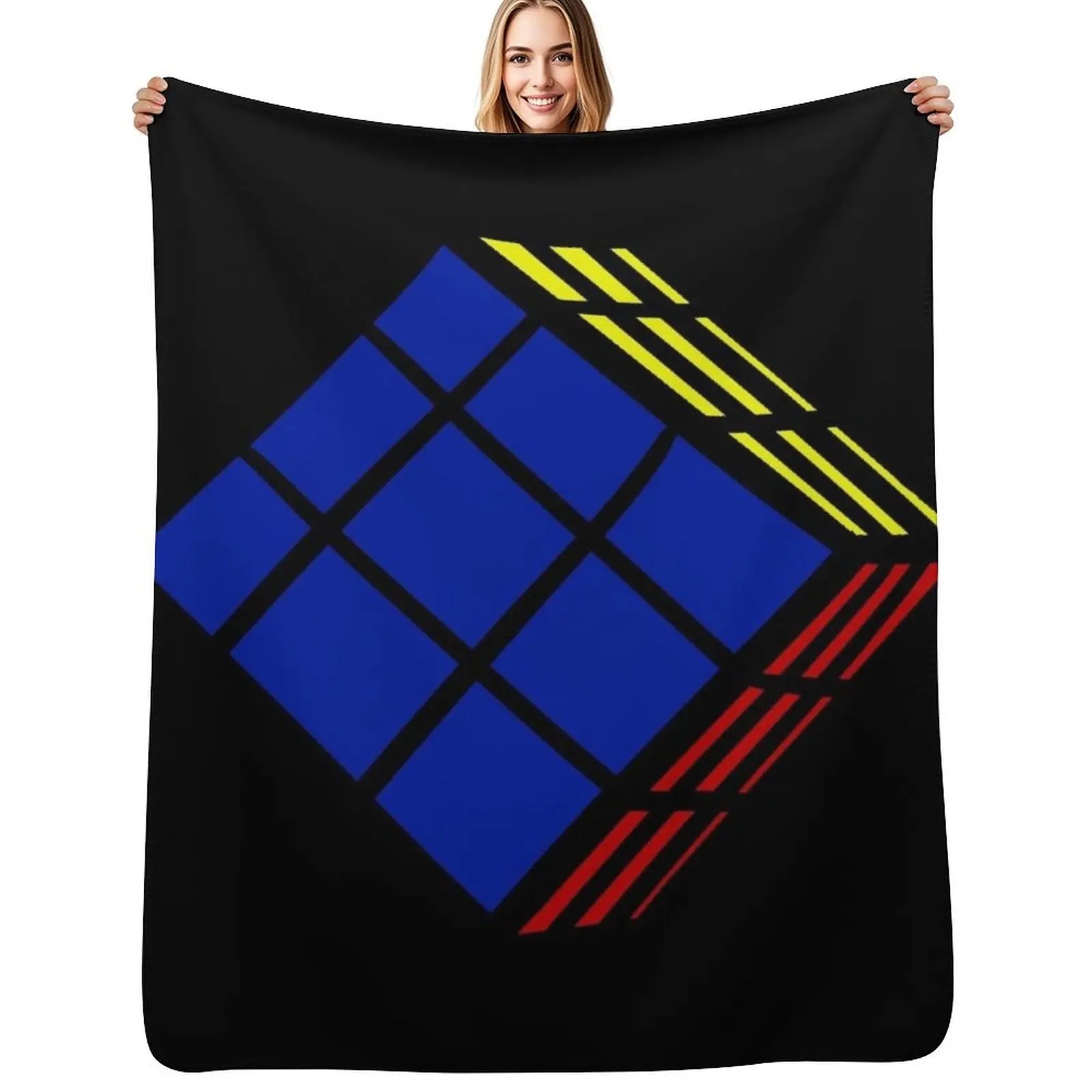 A Strange Cube Throw Blanket Blankets For Sofas Softest decorative Flannel Fabric Personalized Gift Hairy Blankets