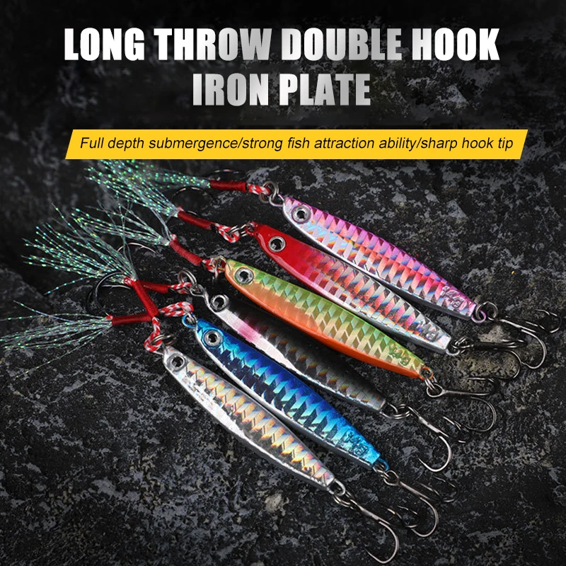 1Pc SLOWER Long Metal Jig Fishing Lure Slow Cast Jigging Spoon 7G 10G 14G 17G 21G 28G Artificial Shore Metal Bait Sea Tackle