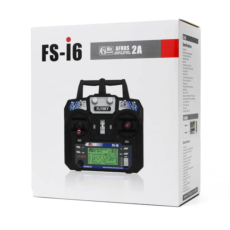 FLYSKY FS-I6 I6 2.4G 6CH AFHDS 2A Rdio Transmitter with IA6B X6B A8S R6B IA6 Receiver for RC Airplane Helicopter FPV Drone