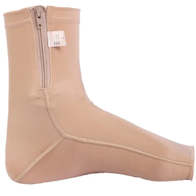 

Medical Burn Elastic Sleeve Pressure Bandage Scar Suppression Zipper Exposed Toe Foot Cover Comfortable Breathable Anti Slip