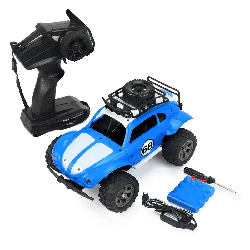 KY-1816A RC Classic Beetle 1:18 Remote Controlled Car Model High Speed Off Road Children's Remote Controlled Car Toy for Kids